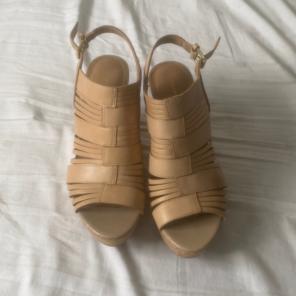Franco Sarto nude wedge